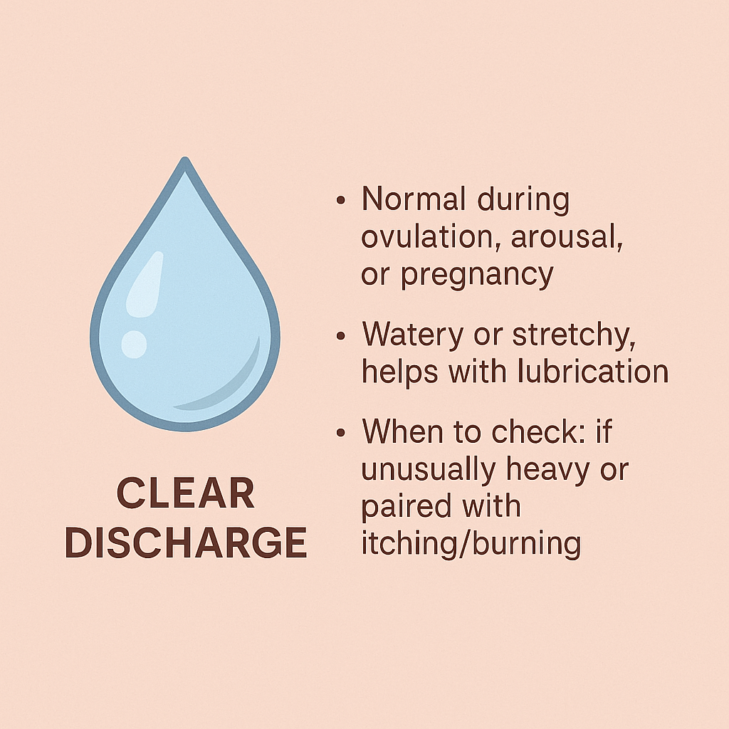 clear discharge