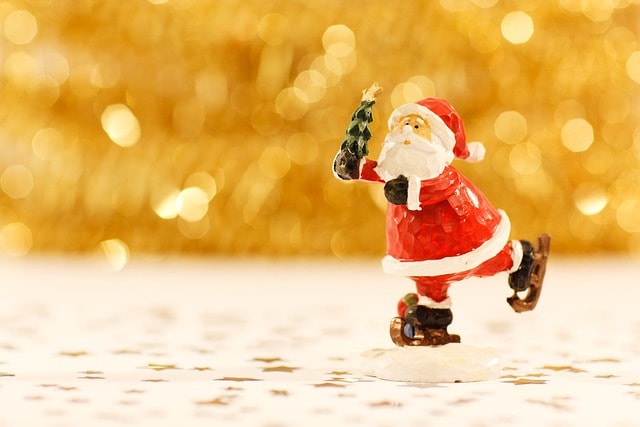 christmas, santa claus, figurine