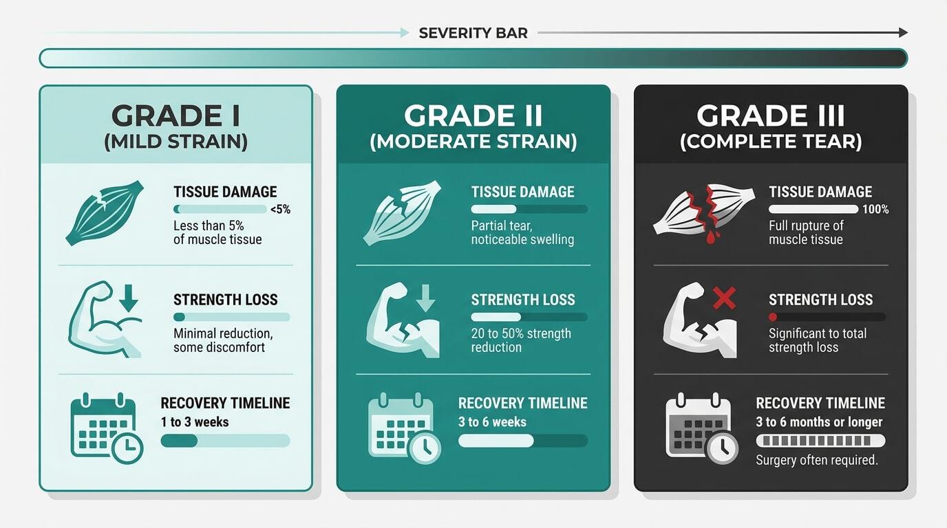 Understanding Muscle Strains: Grades, Symptoms, and Timelines