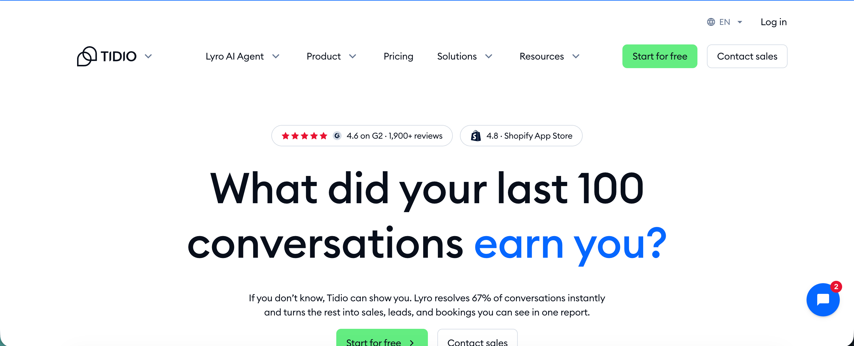 AI customer service solutions - Tidio