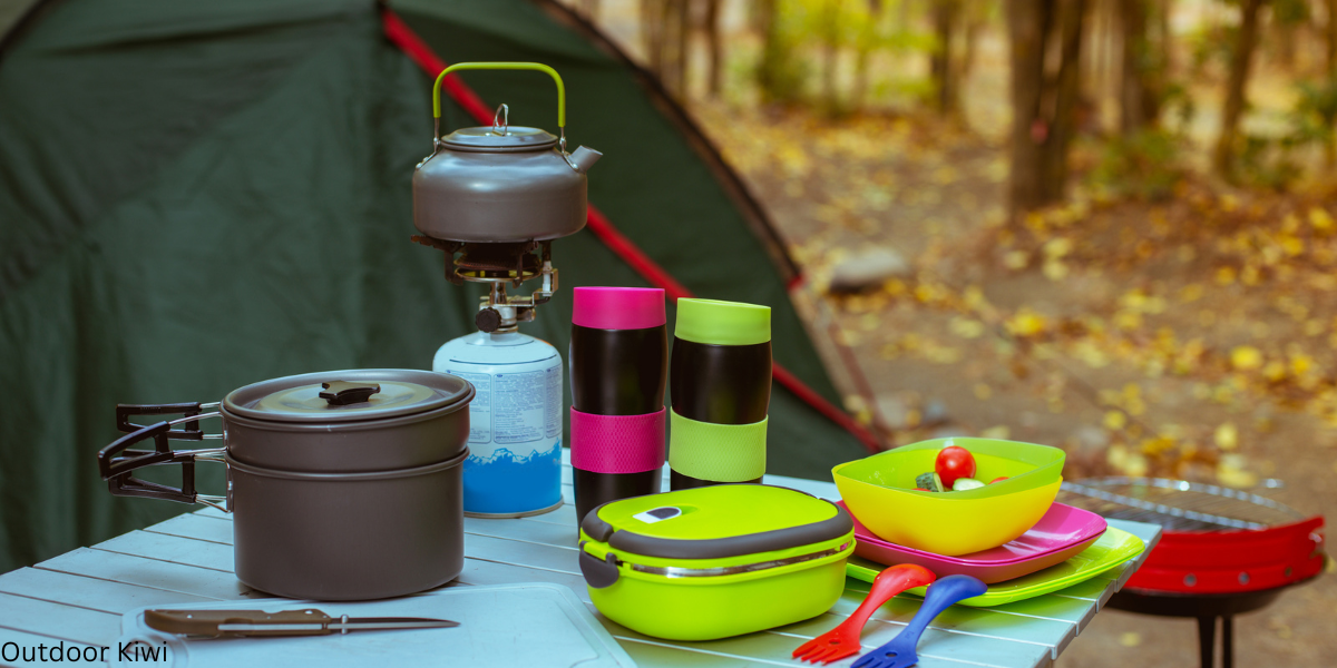 Cooking equipment for camping 