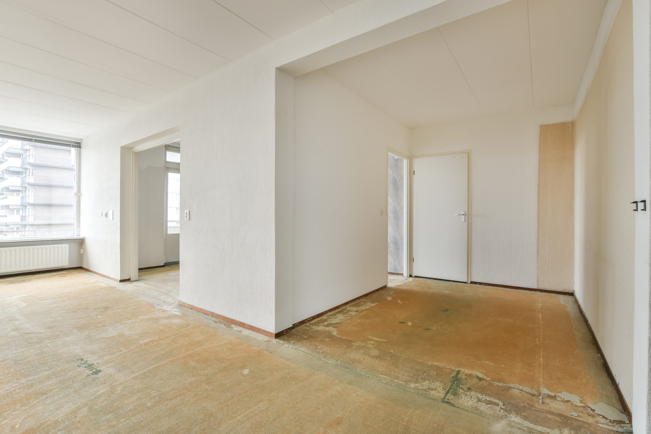 Open floorplan with wall removed