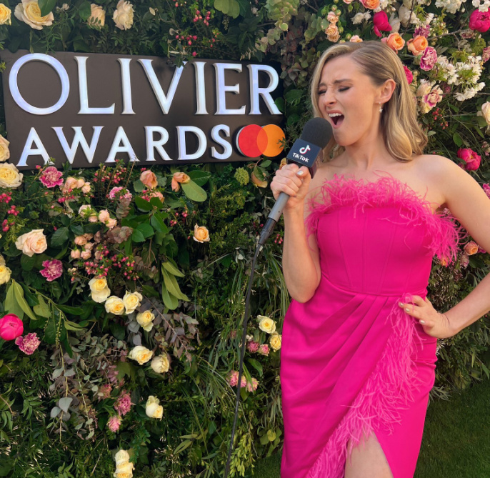 Hannah Lowther at the Olivier Awards