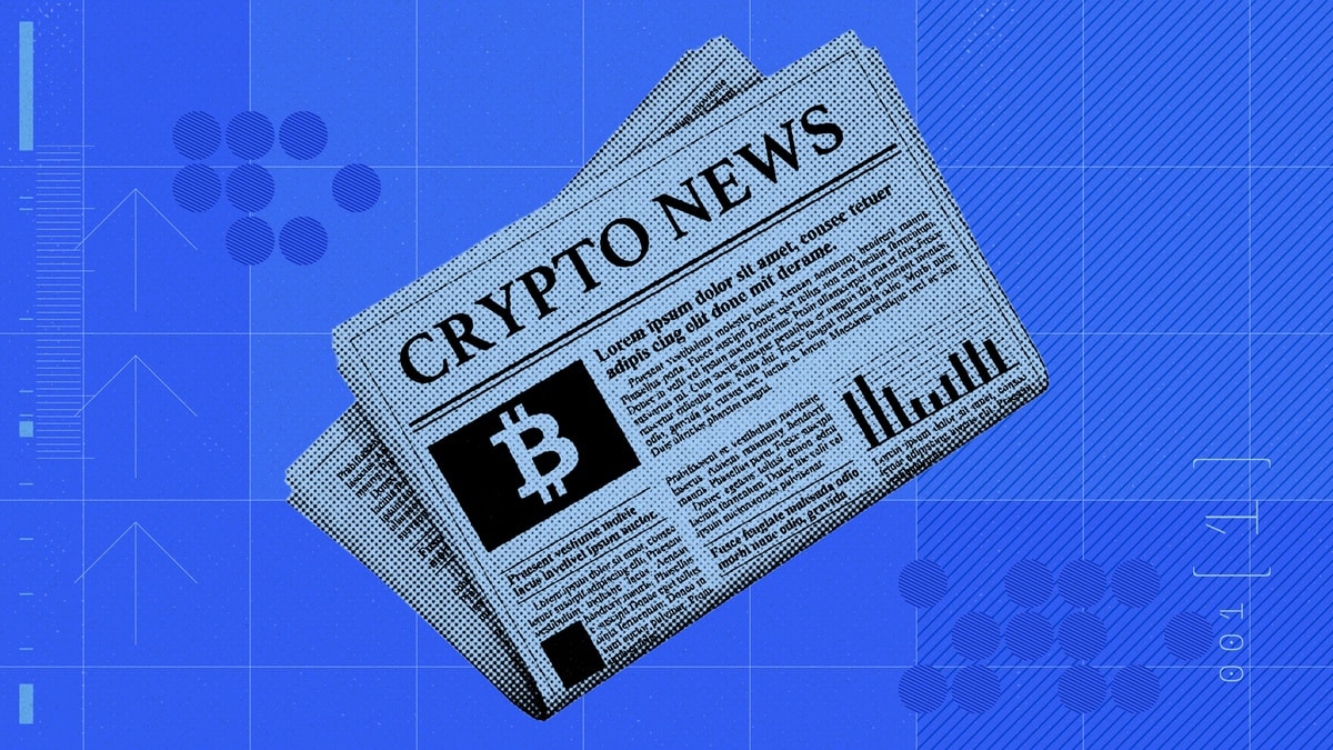 An illustration depicting reliable crypto news represented by a newspaper with Bitcoin headlines.
