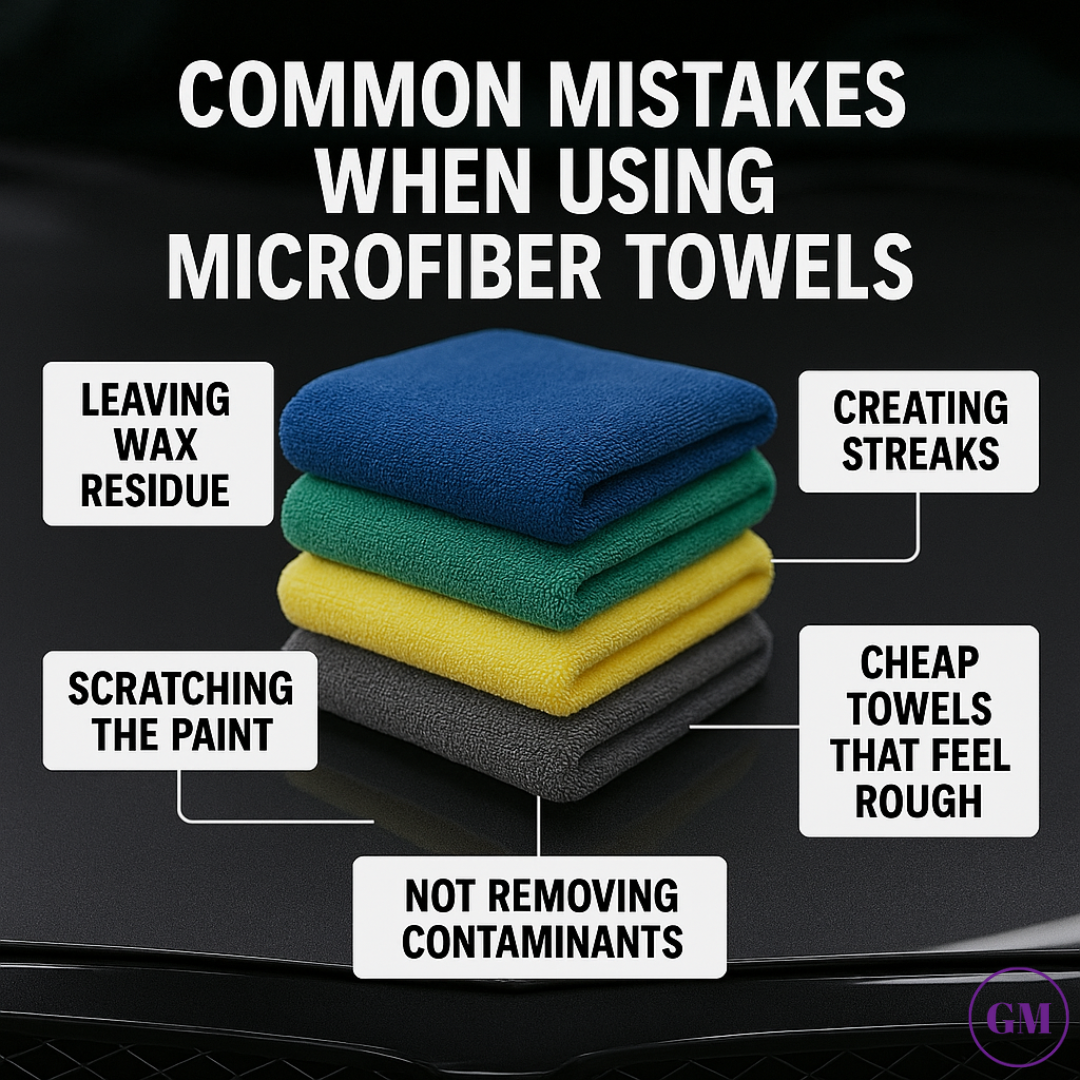 Common Mistakes When Using Microfiber Towels for your vehicle