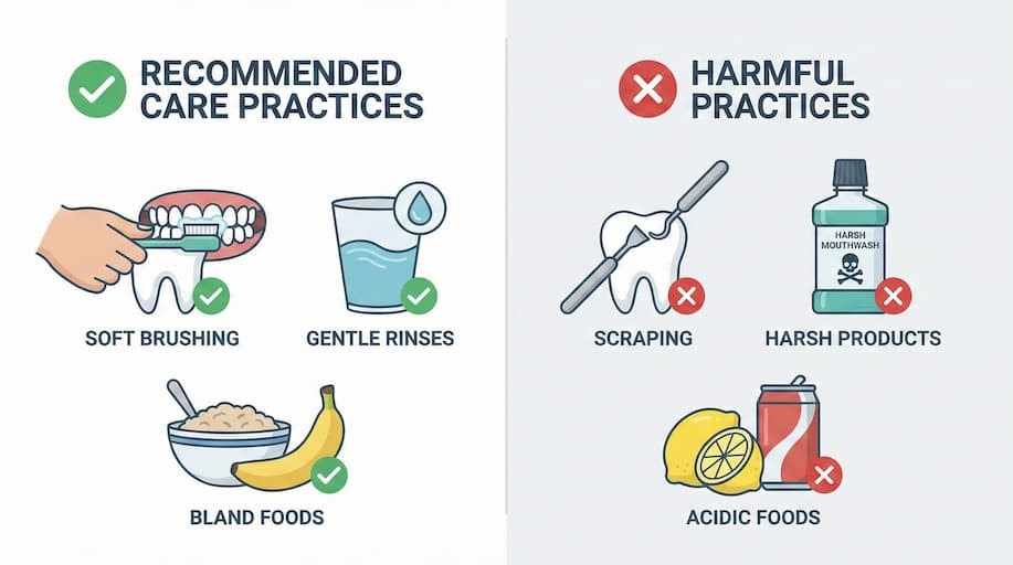 What to Do and What to Avoid Around the White Area