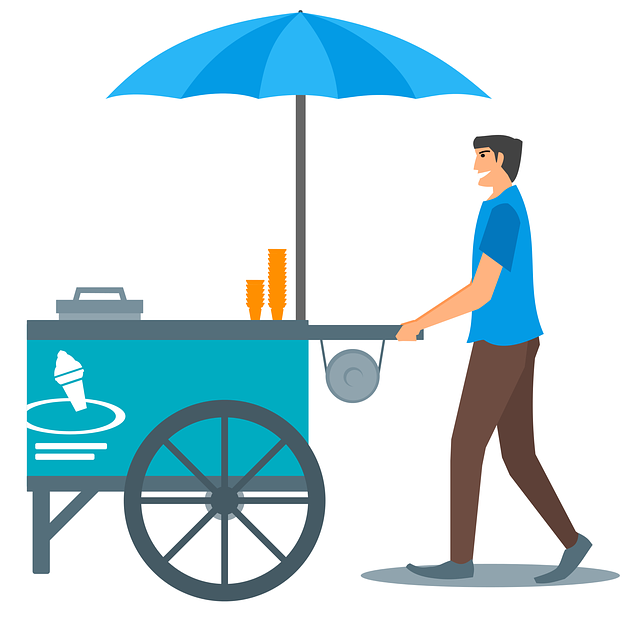 ice cream, cone, cart, Protect the Rights of Workers Under the Age of 18
