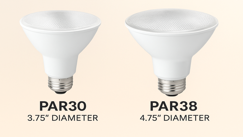 Parabolic aluminized reflector offer narrow light beam with high lumens & focused glare 