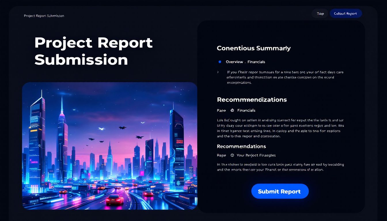 c029bcb2 45ca 4946 b147 39ef512258cf Submitting a project report to a bank online.