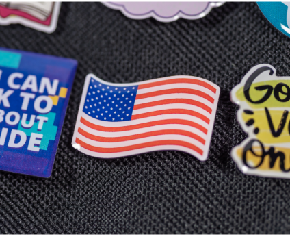 Custom American Flag Lapel Pins