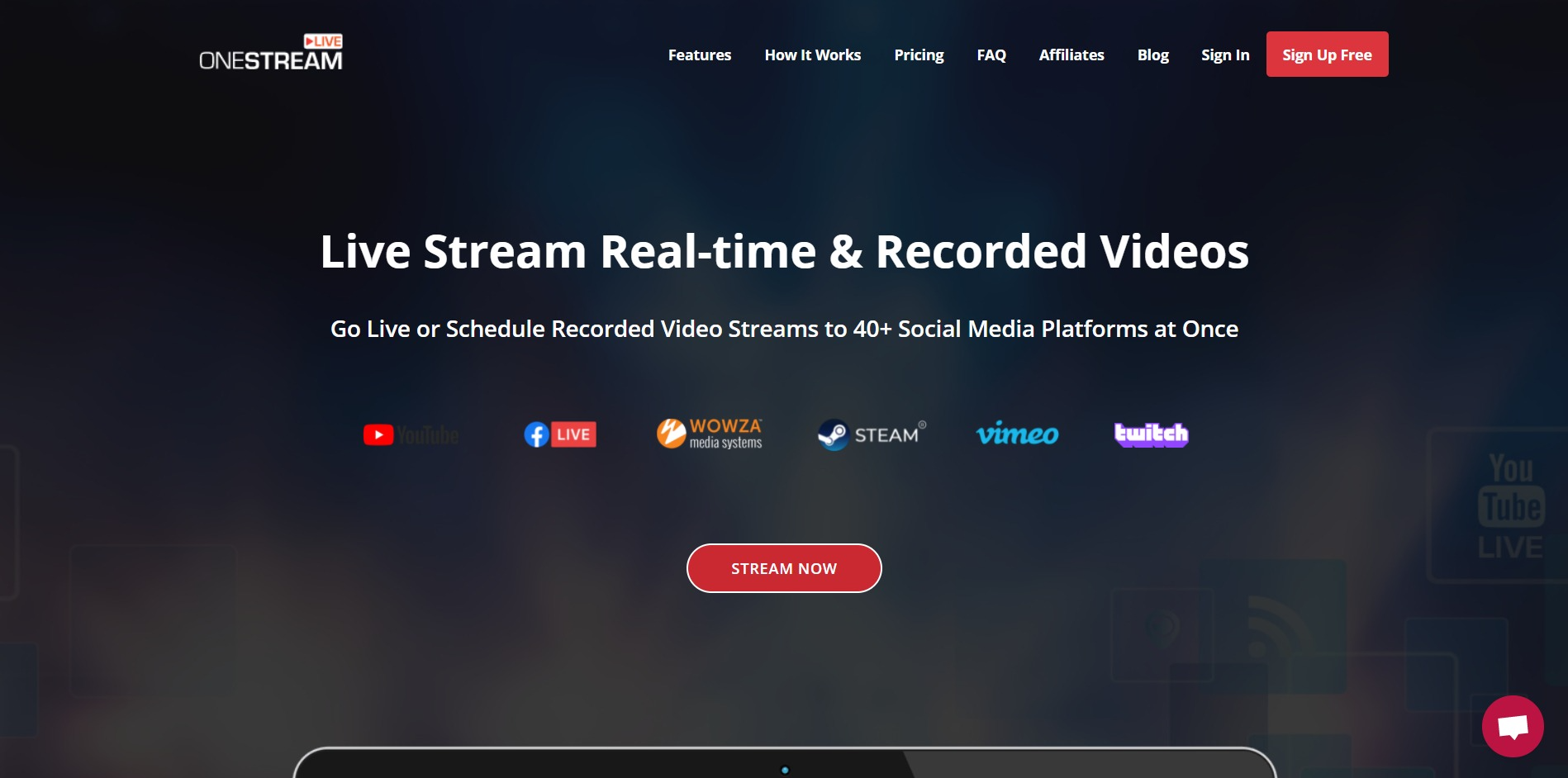 OneStream Live main page