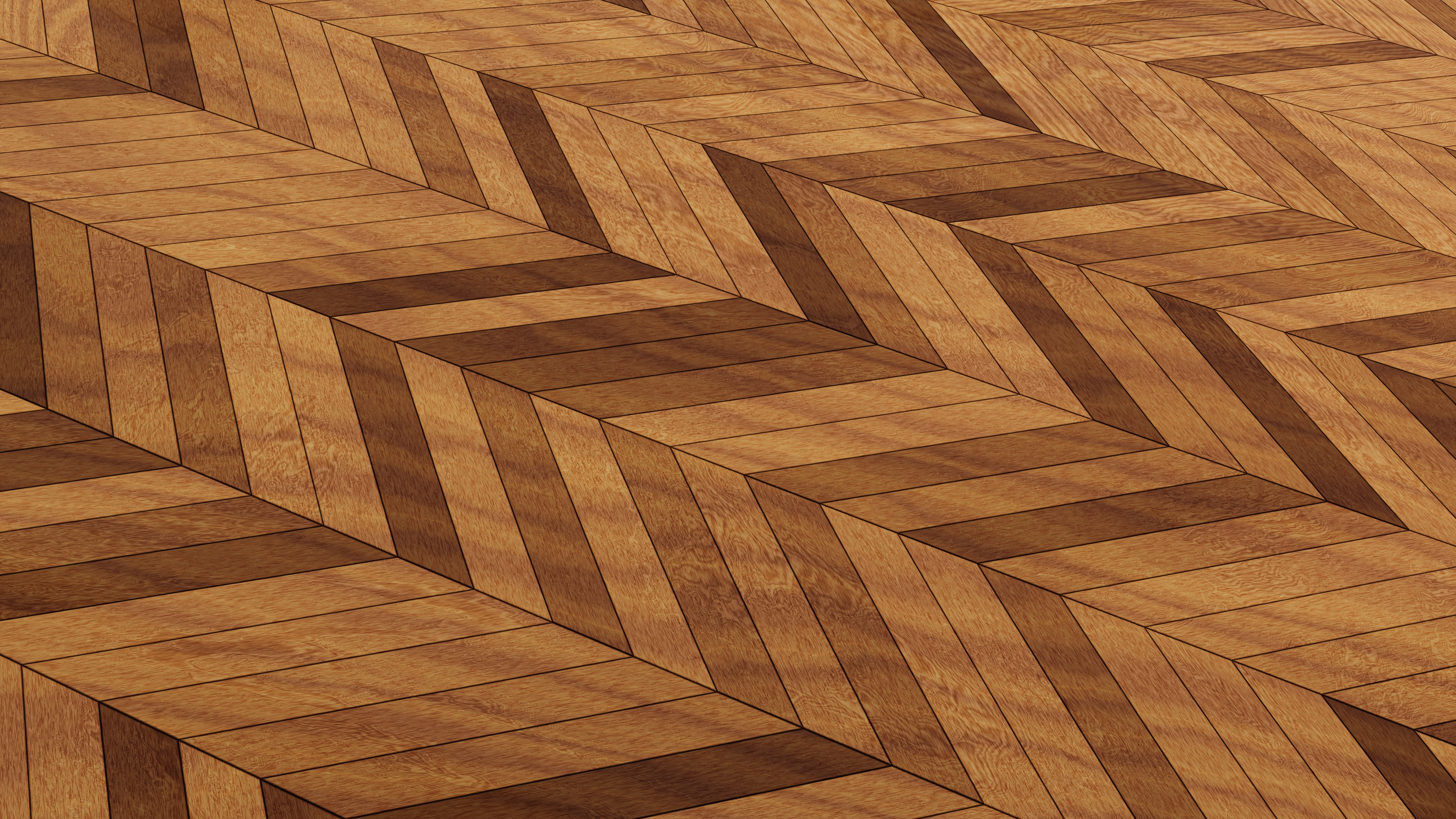 Bamboo floor with intersecting plans