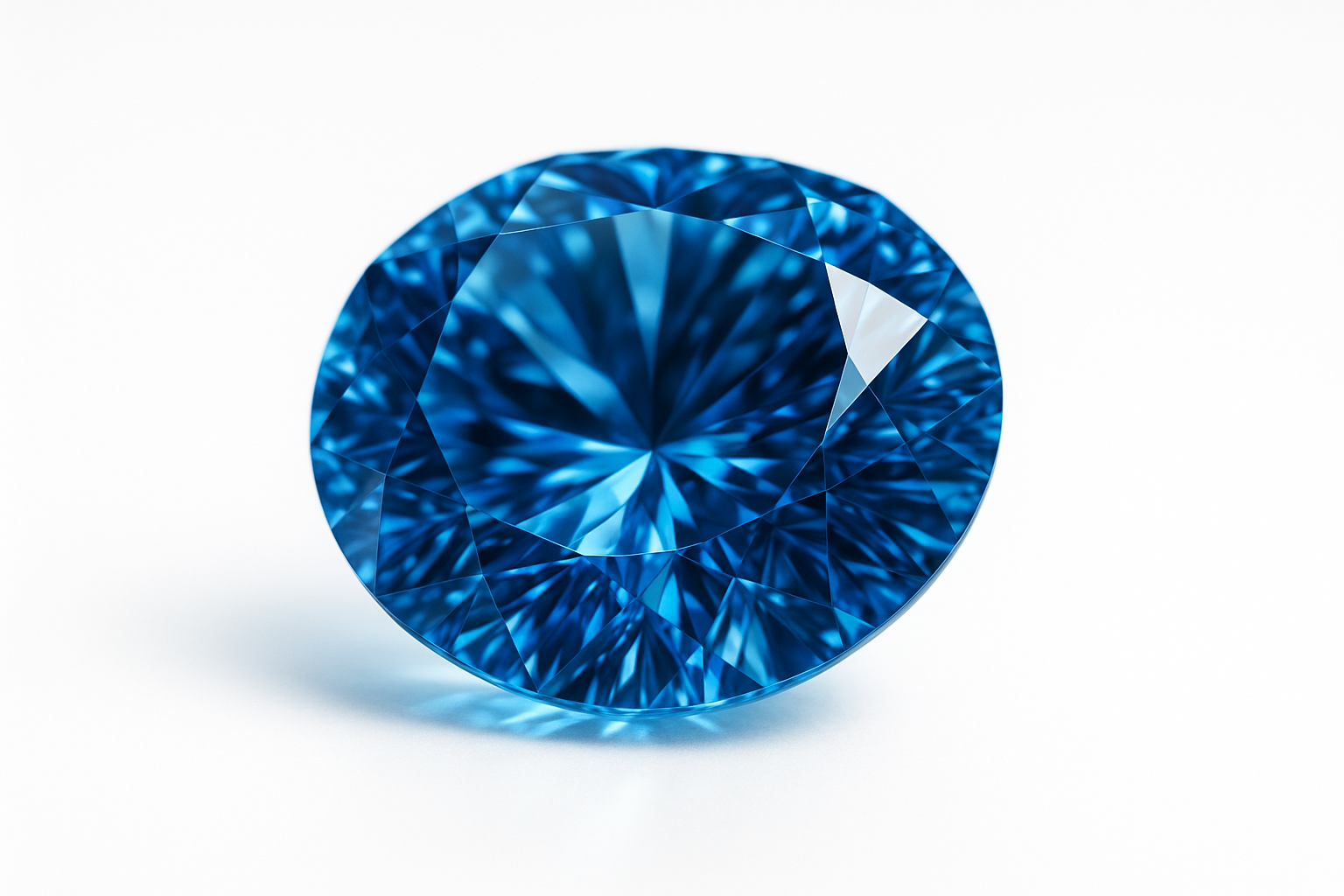 Mėlynas deimantas iš arti