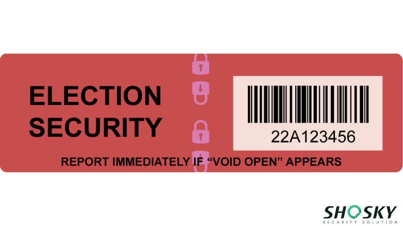 Barcode-enabled voting label deters counterfeiting and ensures secure ballot handling