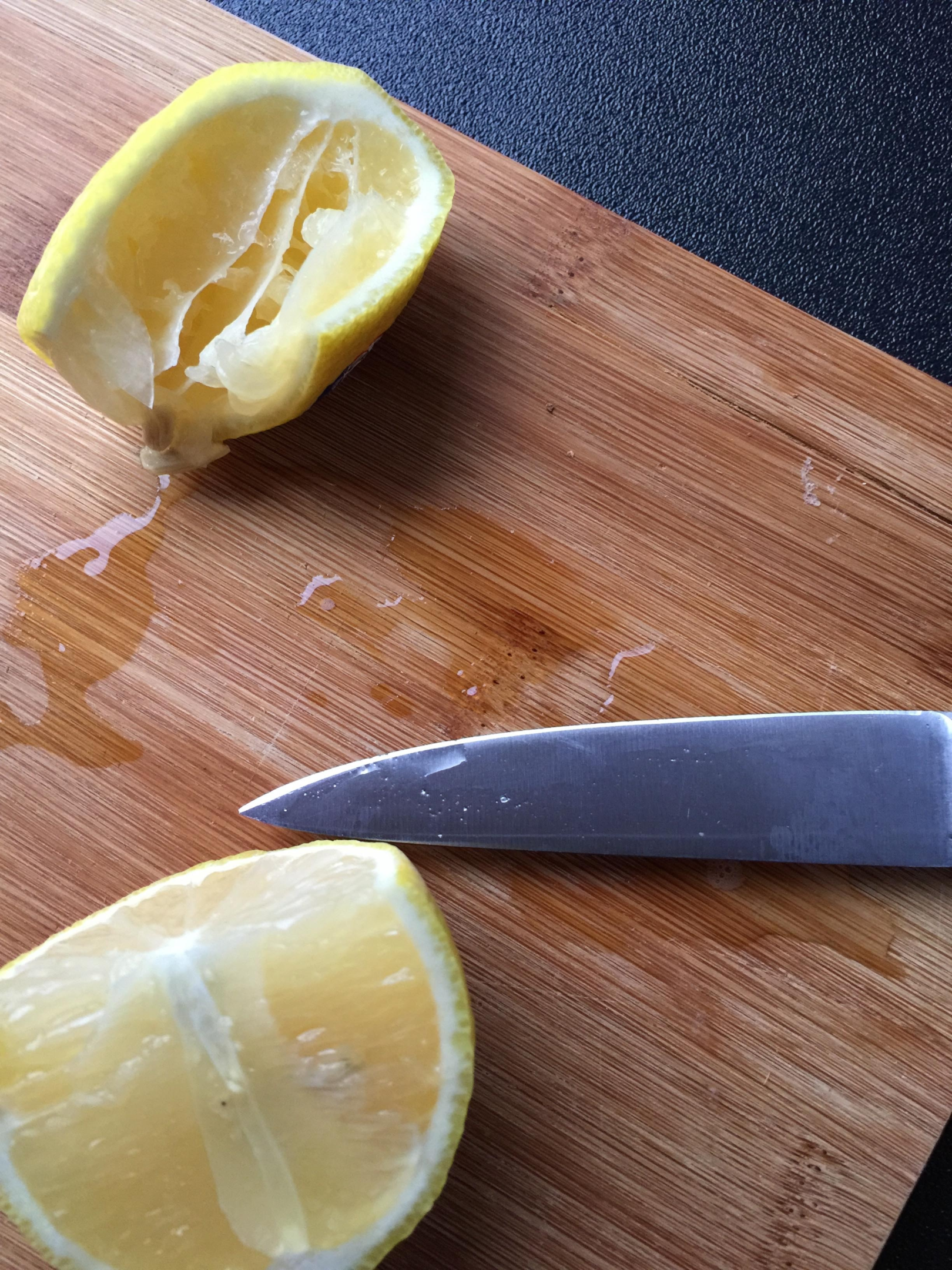 lemon to clean cutting board, cutting board maintenance