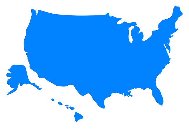 USA map to identify target market for public relations new market entry strategy