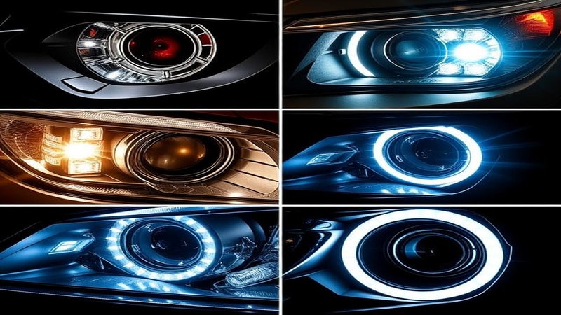Different types of LED headlights