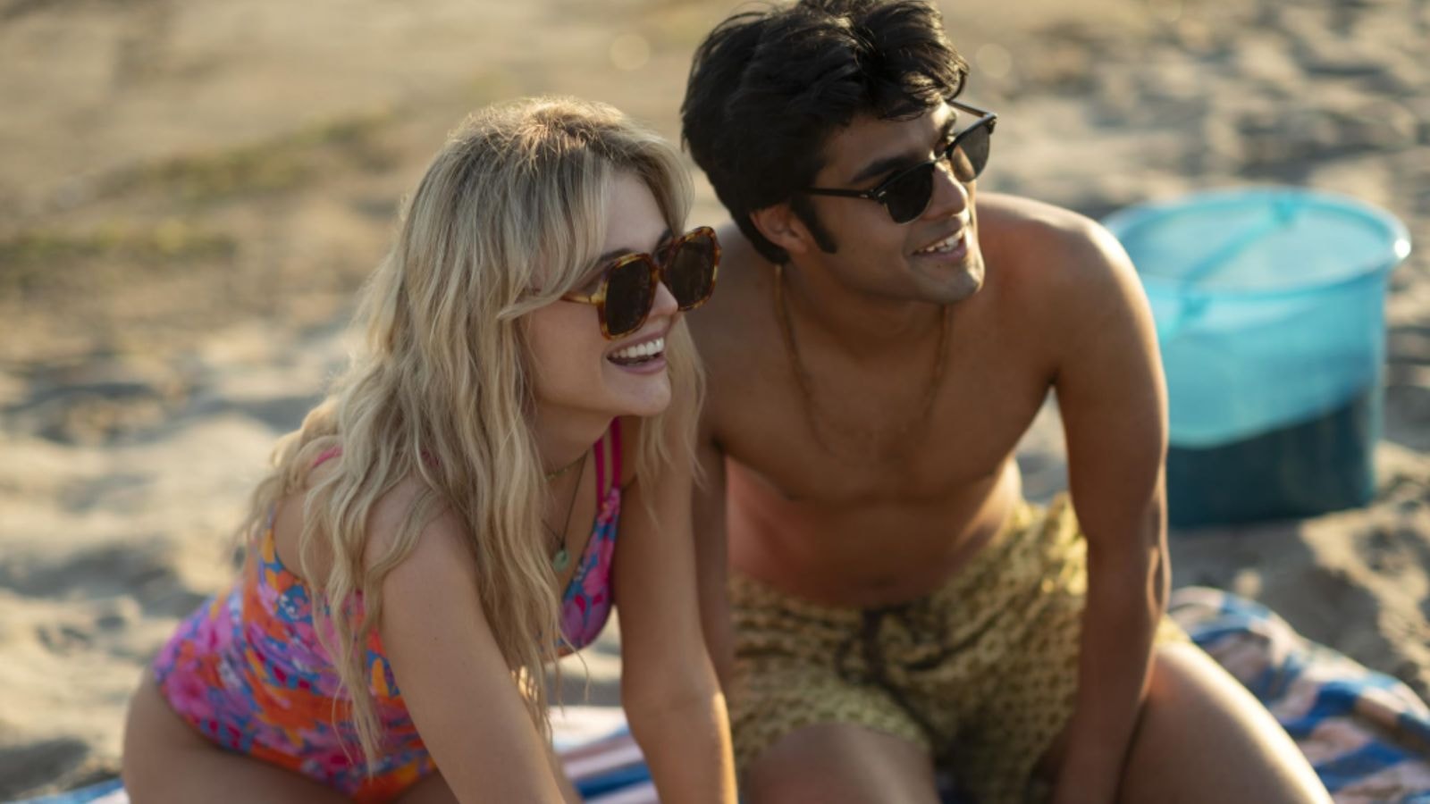 Shubham Maheshwari and Emily Alyn Lind in We Were Liars Season 1