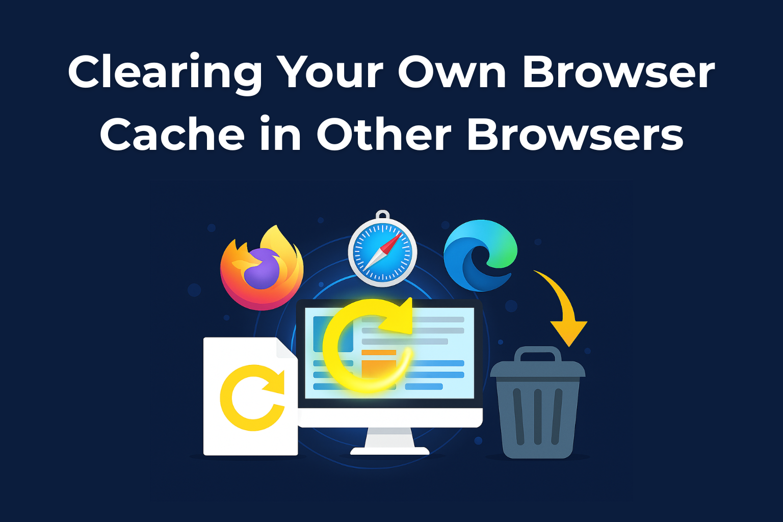 Clearing Your Own Browser Cache in Other Browsers