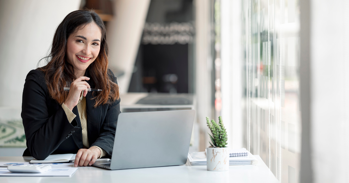 A woman working on how to obtain tax transcripts for onlyFans