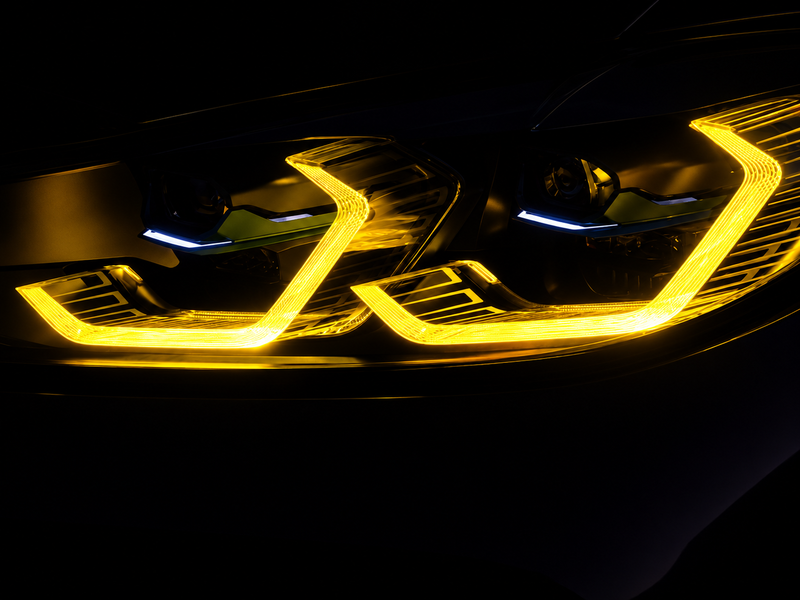Yellow DRL Light