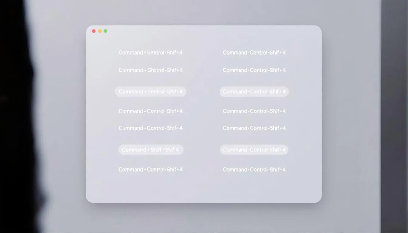 Raccourcis pour les captures d'écran sur Mac, montrant les différentes options disponibles.