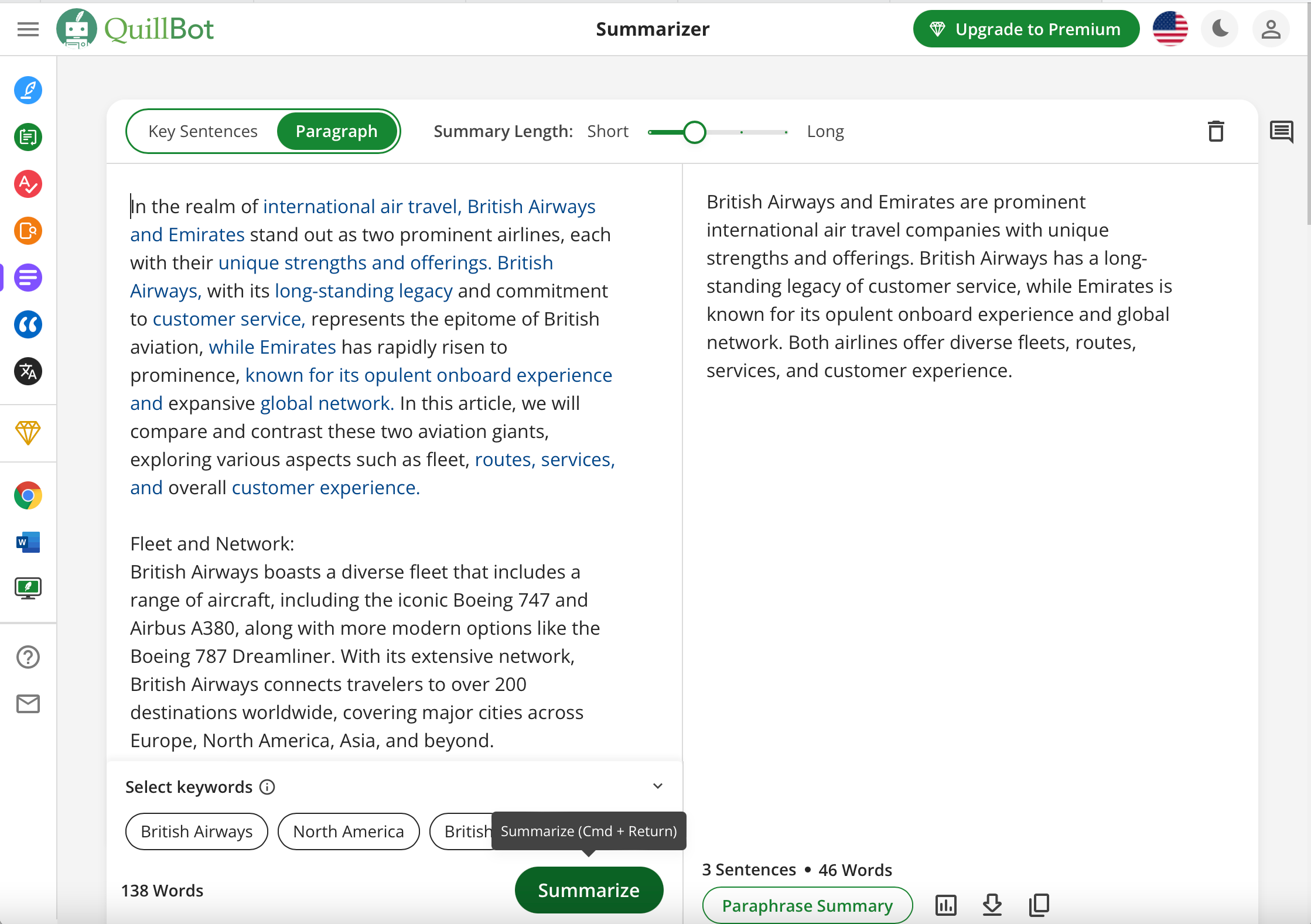 summarizing and paraphrasing tool quillbot