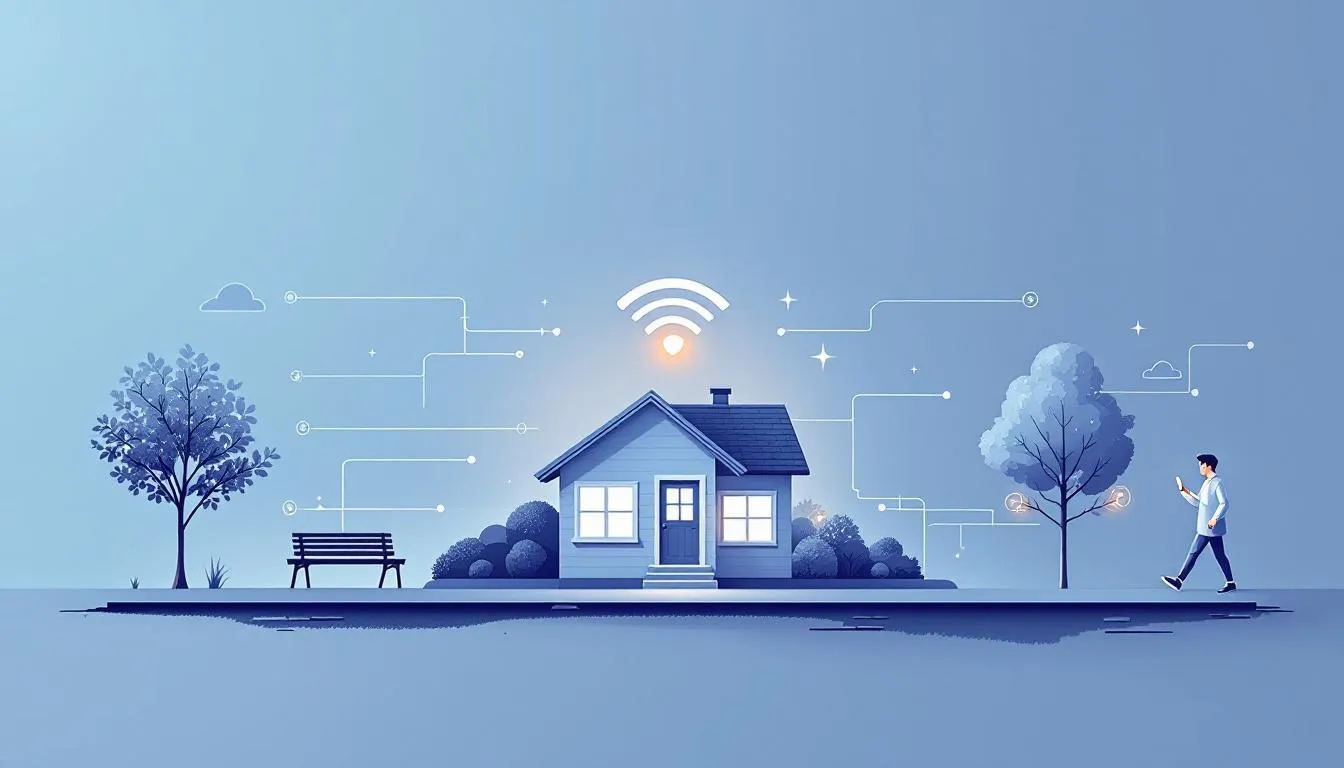 Conexión WiFi fuera de casa para acceder a internet en cualquier lugar.