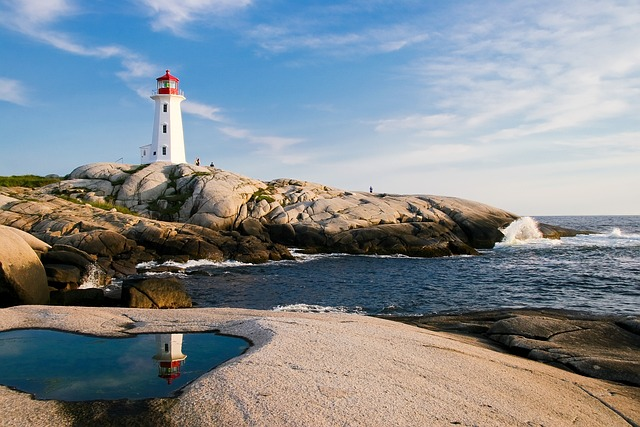 lighthouse, ocean, sea