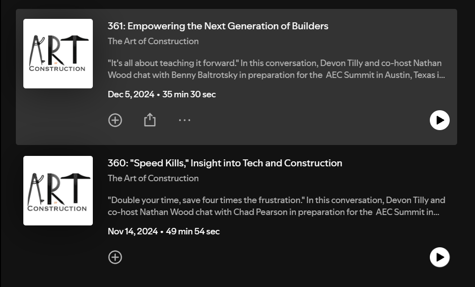 The Art of Construction Podcast