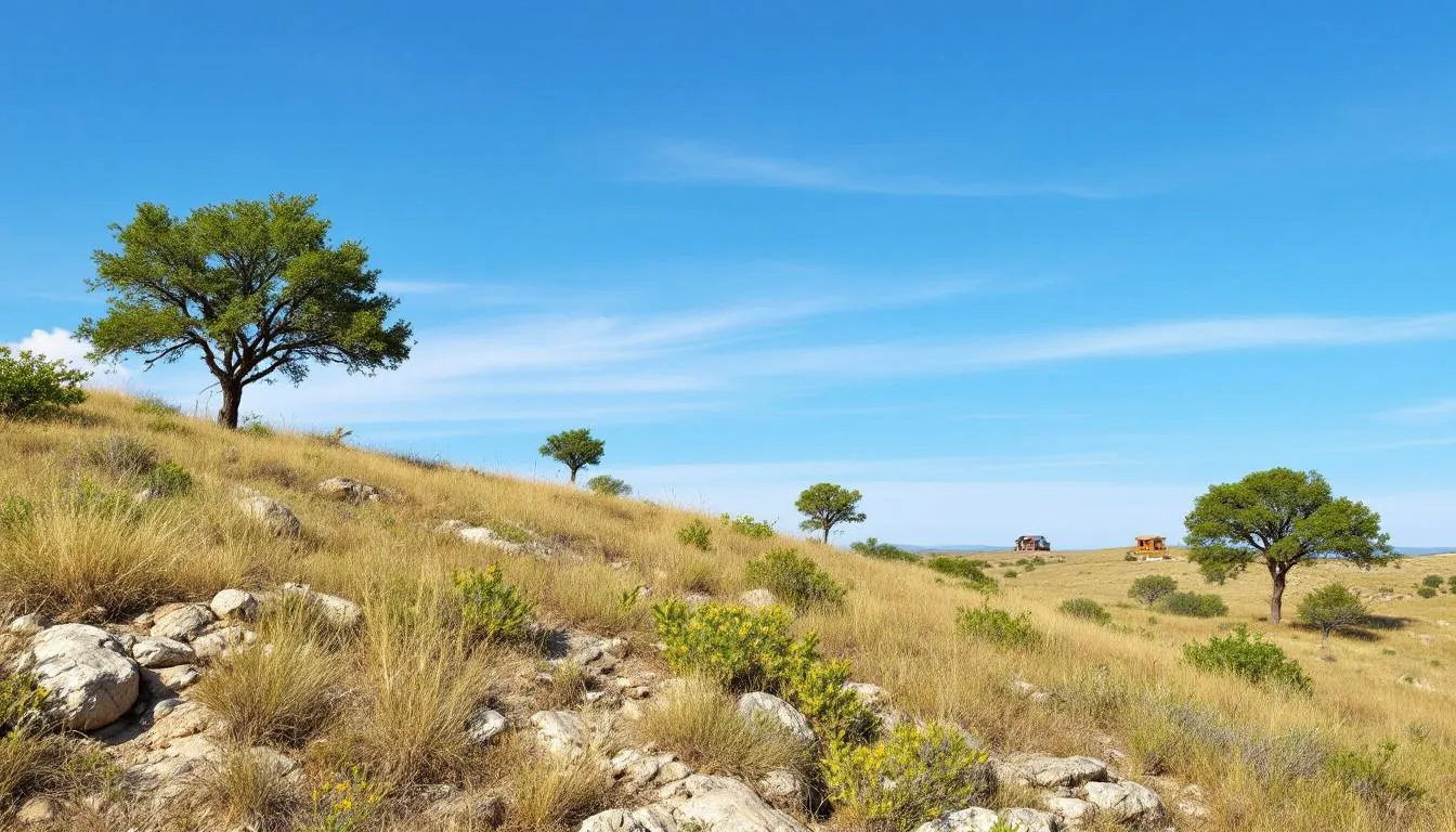 A picturesque plot of land in Texas, ideal for building a home.