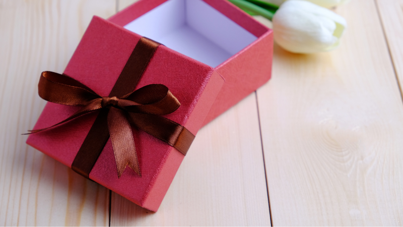 a red gift box