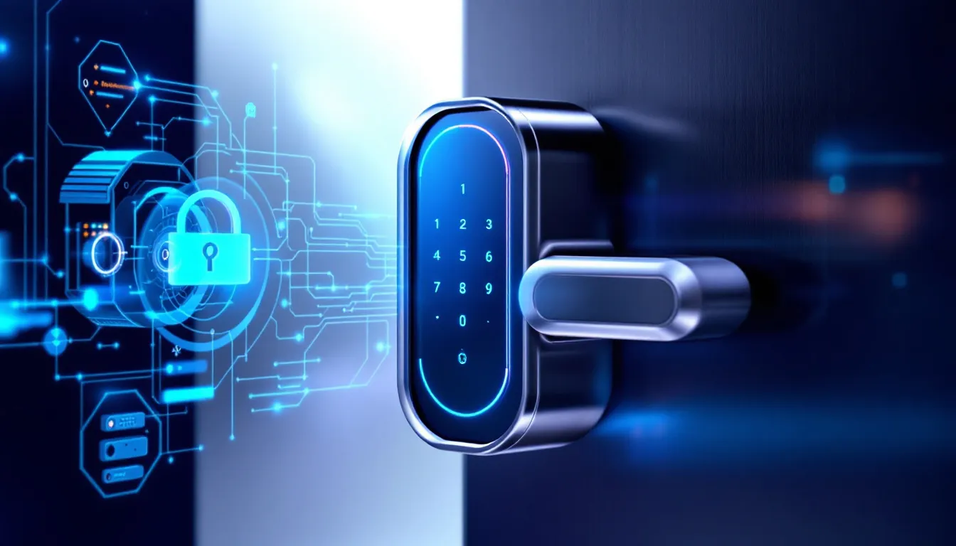 Illustration explaining how smart locks work without Wi-Fi.