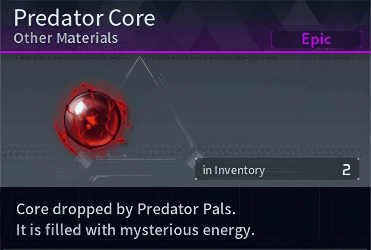 predator core palworld