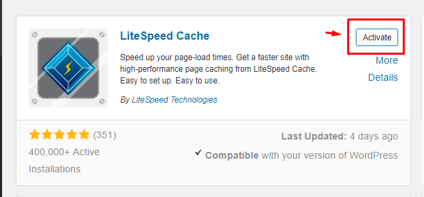 LiteSpeed Cache Plugin for Wordpress- Cache Plugin for WordPress