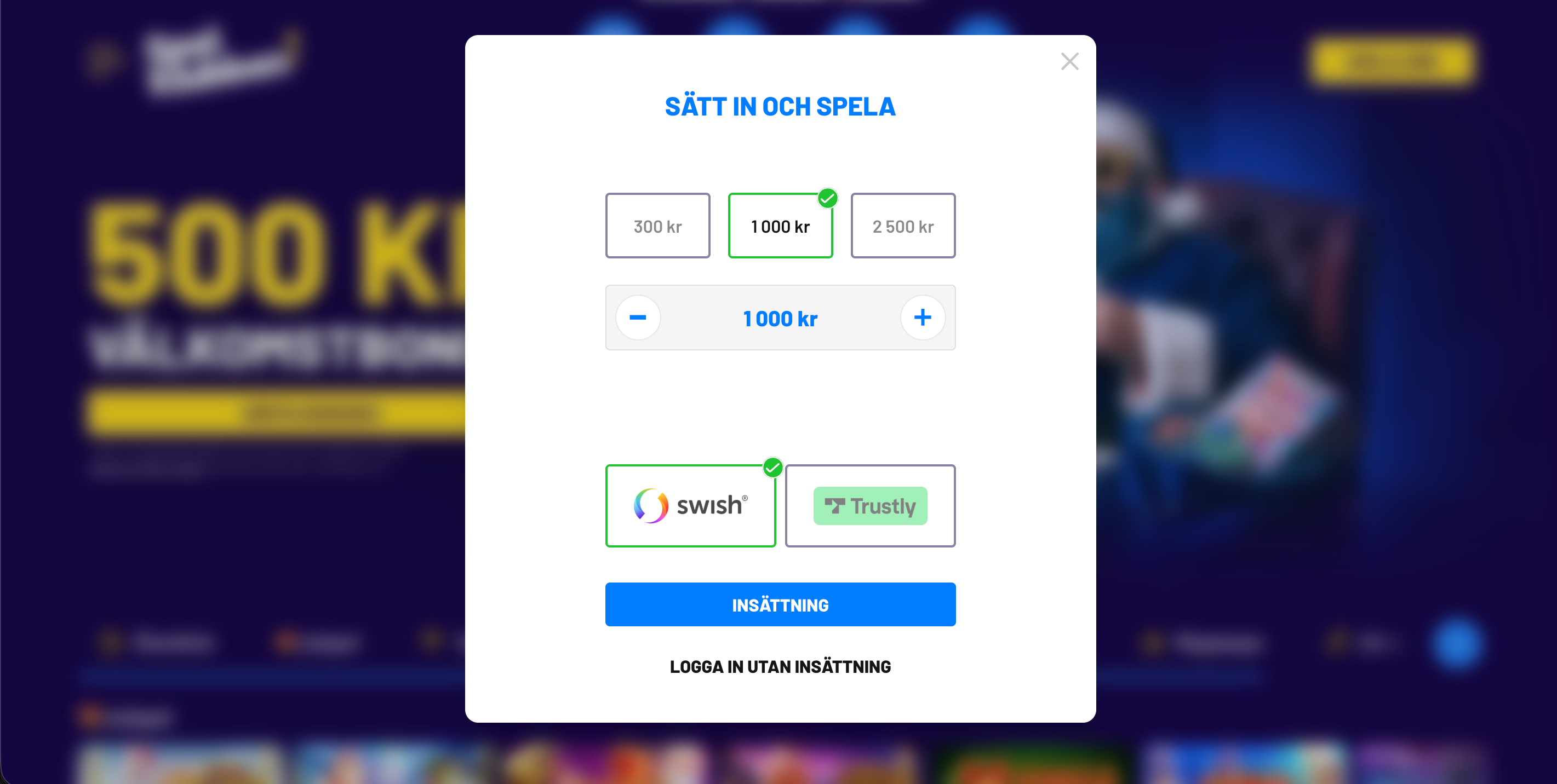 Spelklubben registrering