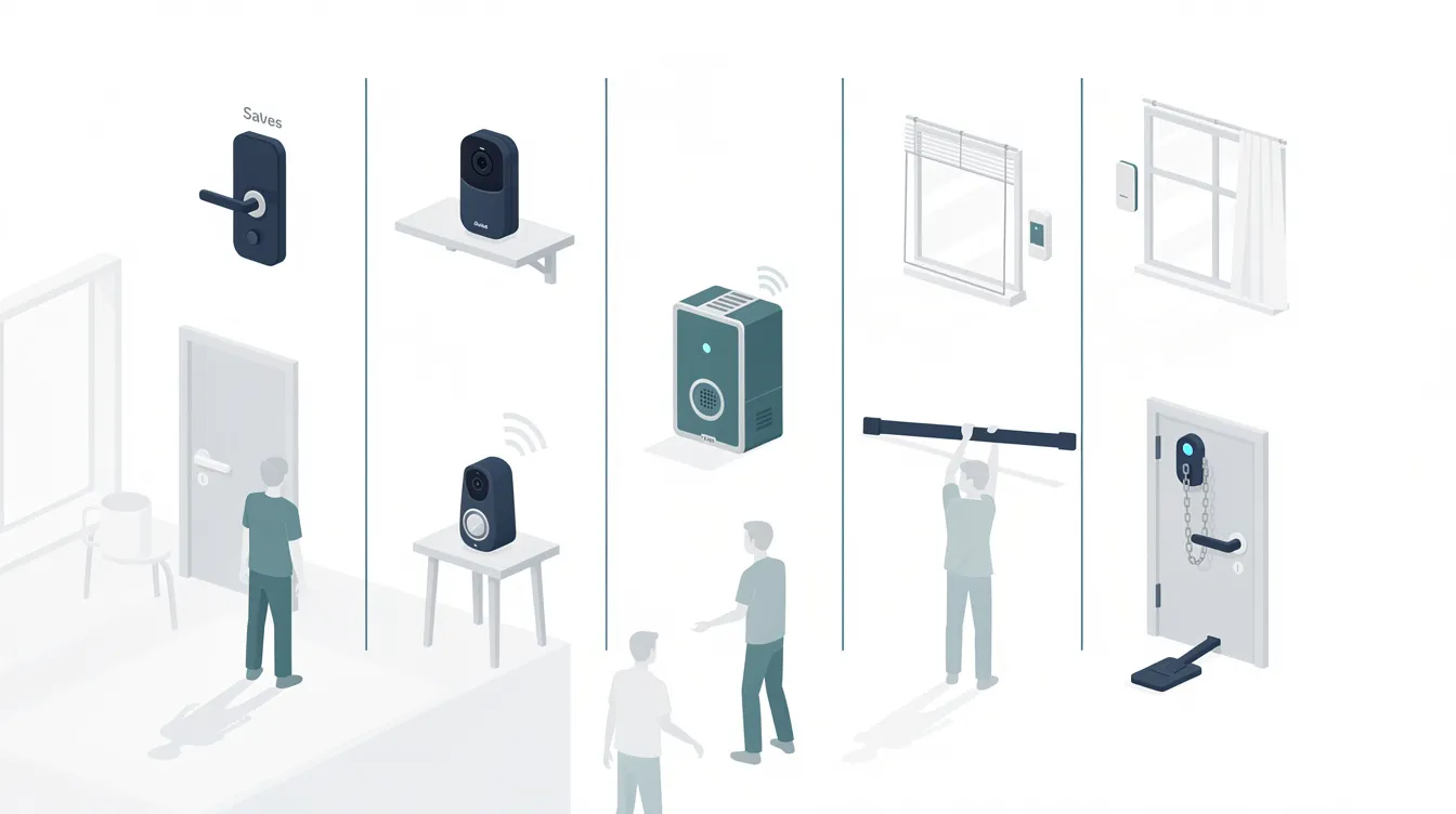 Comparative analysis of various home security systems for renters.