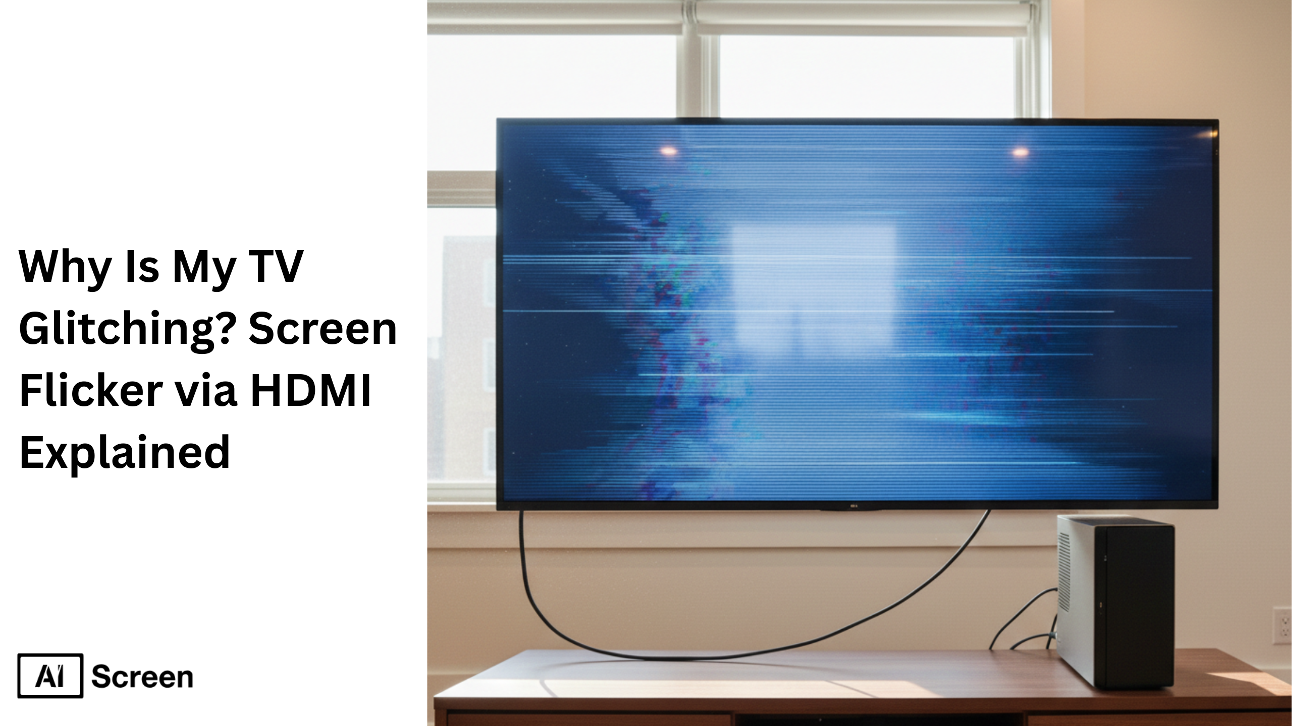 tv experiencing screen flicker