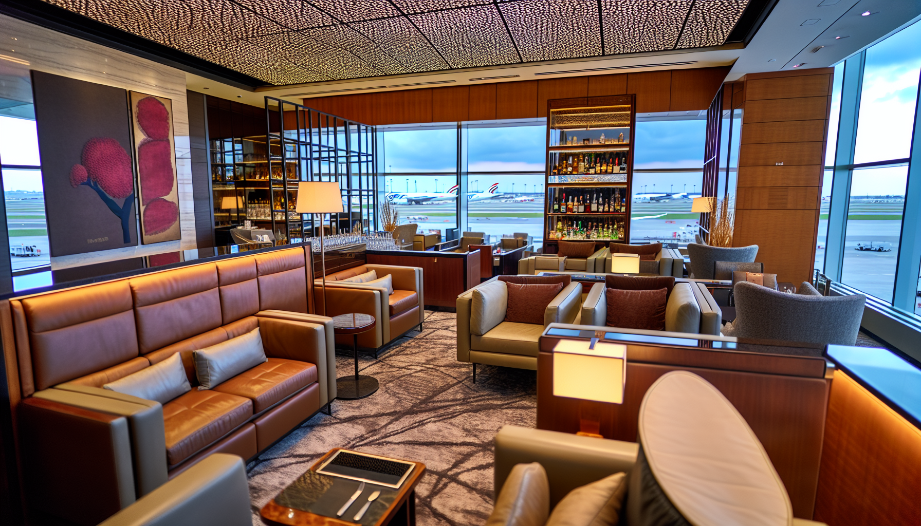 Exclusive lounges for EgyptAir Business and First Class passengers at JFK's Terminal 1