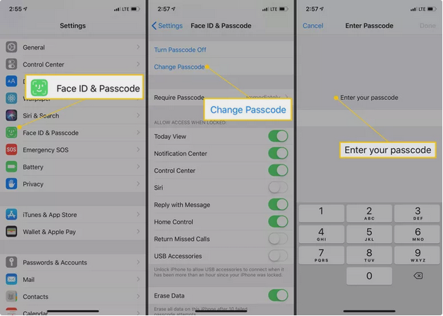 Secure your passcode iphone