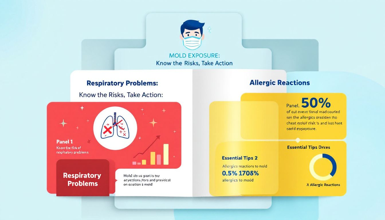 Health risks associated with mold exposure, including respiratory problems and allergic reactions.