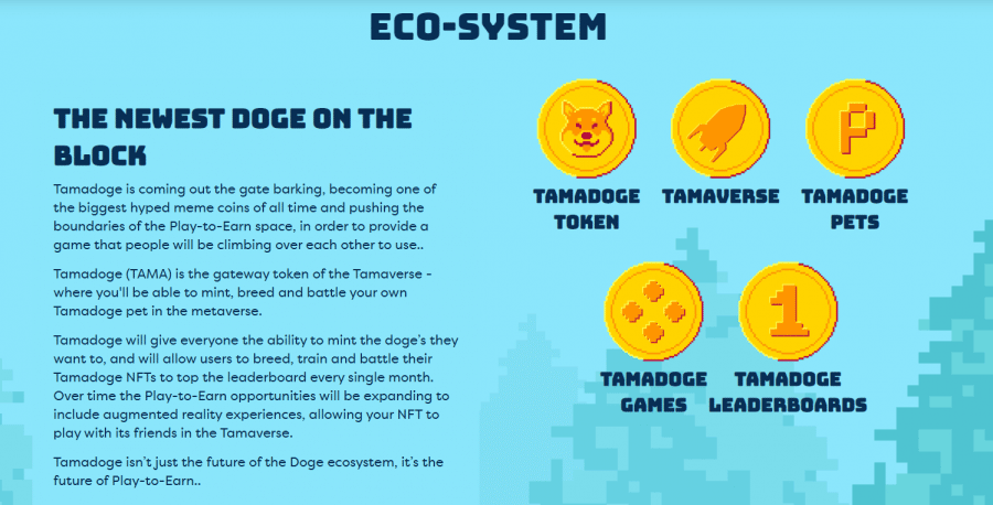 تطبيق Tamadoge لألعاب العملات الرقمية