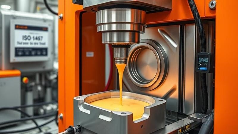Robotic LSR injection molding machine
