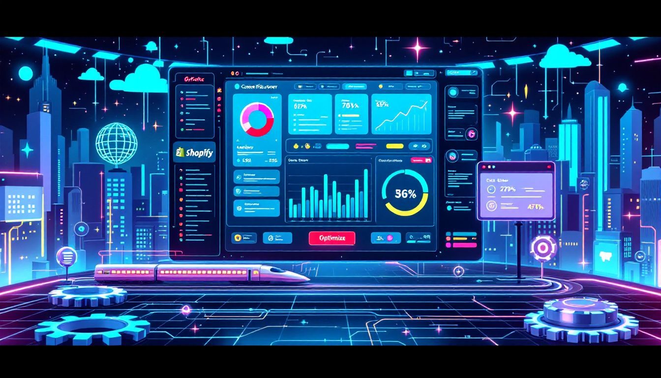 An illustration depicting techniques to enhance Shopify site speed.