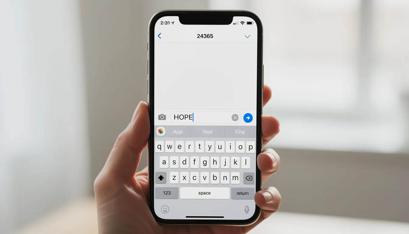 An image of a mobile phone displaying the message "Text HOPE to 24365" emphasizes the ease of making a donation through text message fundraising. This mobile giving option allows supporters to contribute quickly and securely with just a few clicks.