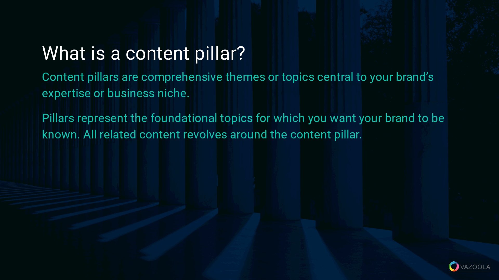 what is a content pillar