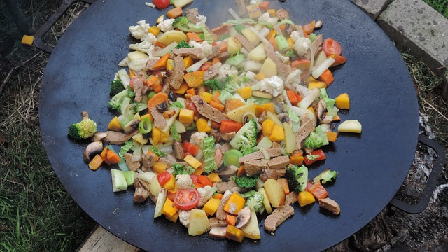 vegetables, healthy, grilling
