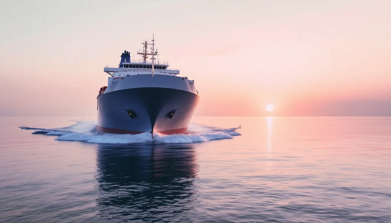 The image depicts a shipping label being printed online, showcasing a cost-effective shipping solution for packages destined for various locations, including Southern Guyana and other parts of South America. This process emphasizes the efficiency of logistics in global trade, allowing businesses to quickly find and create shipping labels in just a few simple steps.