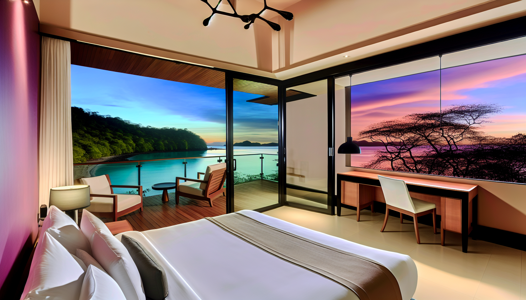Ocean-view suite in a Papagayo resort overlooking Playa Blanca