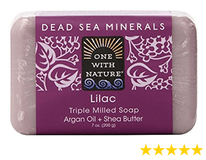 One With Nature Dead Sea Mineral Lilac Soap